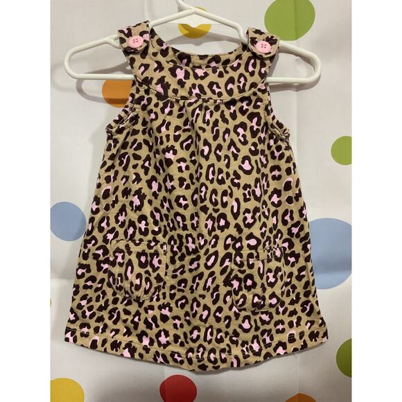 Carter’s Baby Girl Leopard Jumper Dress 9 Months - Picture 7 of 12